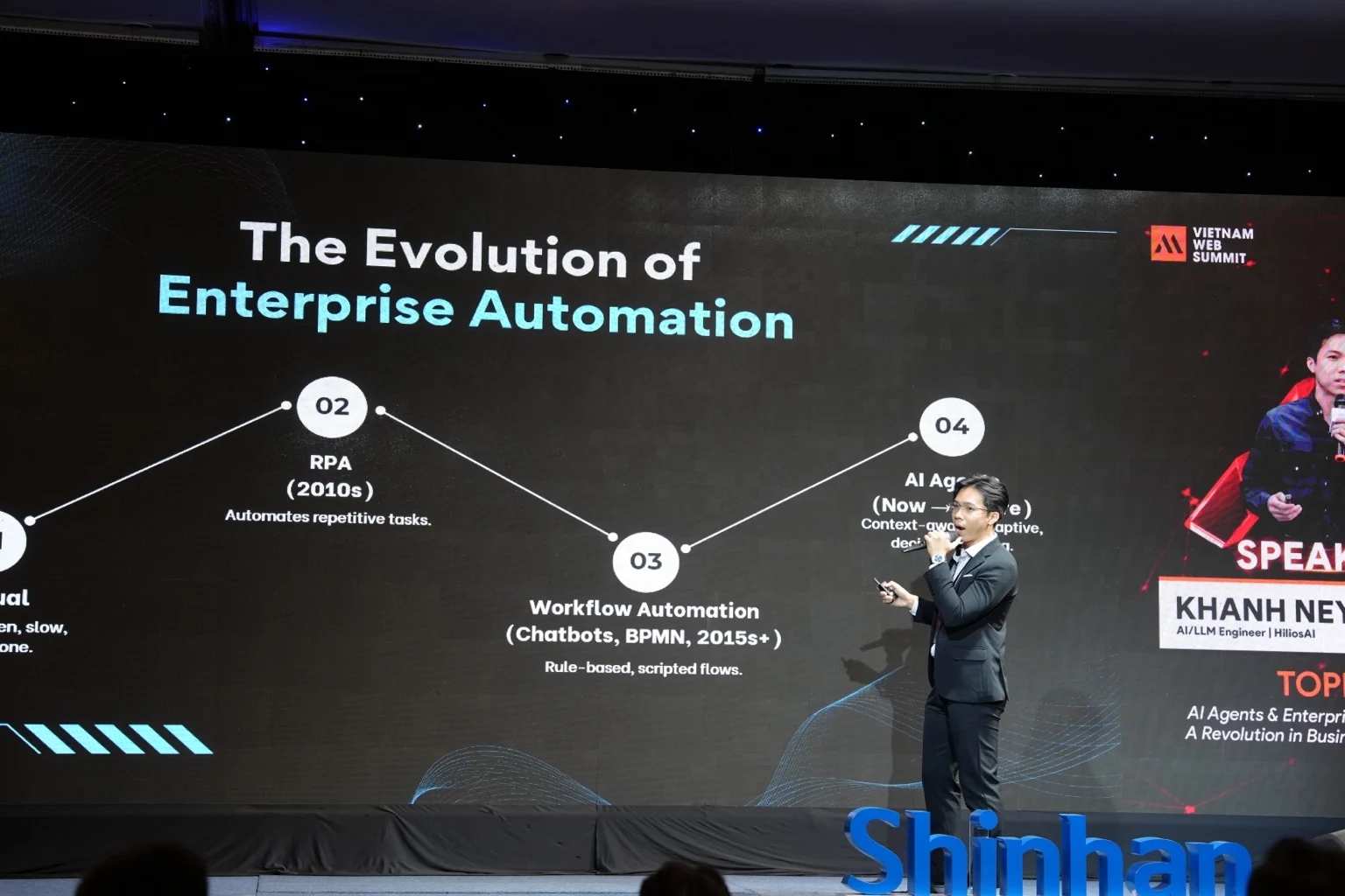 Lê Duy Khánh chia sẻ tại Vietnam Web Summit